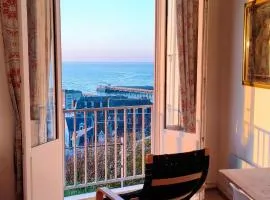 Vue panoramique sur la mer et les falaises