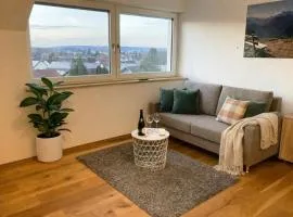 Panorama Apartment im Allgäu mit Balkon, Garten und Stellplatz