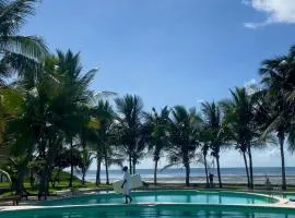 Beach front villa