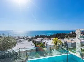 Olea Residence Dhermi - 2Bed Apartment Sea View, Private Beach, Free Beach Umbrella & sun loungers