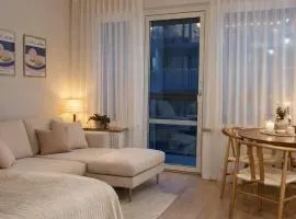 Modern studio with balcony
