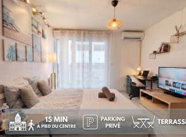 Airkeys Le Galice - Idéal Couple en Escapade Aix Culture & Détente - Terrasse Privée - Calme - Parking GRATUIT - Bastide Cézanne en face - Centre Aix 15min à pied - WIFI HD - Climatisation, hotel v Aix-en-Provence