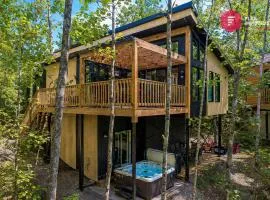 L'Apogée - Chalet avec Spa privé Lit king Cinéma maison à Pont Rouge - Resort près de Québec