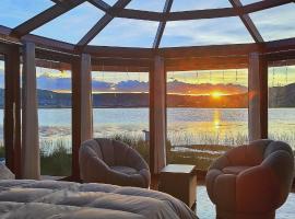 Los uros Isla atardecer, hotell i Puno