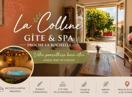 La Colline - Surgères - Maison 2 chambres, jacuzzi, sauna, jardin, entre mer et campagne, hotel Muron városában