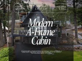 Modern A-Frame Cabin Boat Slip&Golf Cart Included