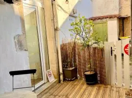Studio cosy 2 pers, 50m plage, cœur de ville