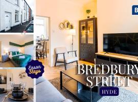 Modern Two Bedroom House in Central Hyde by Eason Stays, Ideal for Short Breaks & Business Stays with Free Driveway Parking, hotell sihtkohas Hyde