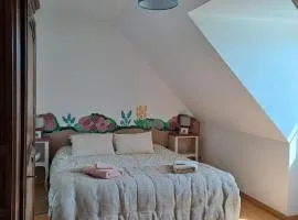 Chambre campagne et salle de bain privée