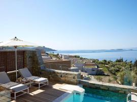 Excellent Halkidiki Villa Ocean Villa 1 1 Bedroom Stunning Sea Views, hotelli Amolianissa