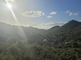 Two Bedrooms Hillside Retreat with Sea View Near Friars Bay Beach