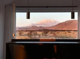 LAVA house by Ragnar Glamp Sauna and Volcano view