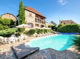 Stone house with pool and garden