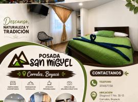 Posada San Miguel, hotel Corralesben