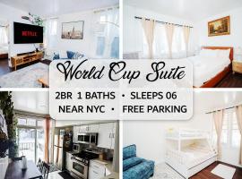 Stylish Bright Stay with Free Parking 15 Min to NYC, hotel a Jersey City