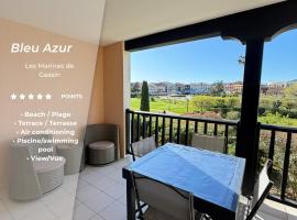 Bleu Azur, piscine lagon, plage à pied, hôtel à Gassin