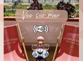 Studio Vue mer, Piscine, Wifi, Climatisation, Parking privé, Terrasse 1ère ligne - La Coulée Douce
