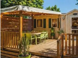 Mobil-home cosy avec terrasse au calme - idéal famille ou couple