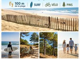 Bel appartement à 100 m de la plage, hotel din Carcans