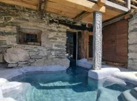 Walser Cabin With Rock Spa And Monte Rosa Views