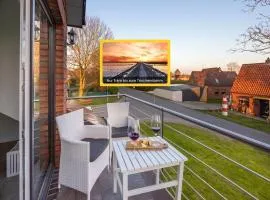 Nordsee-Auszeit - Fewo Hafenruh Friedrichskoog - Haustierfrei - 500 m zur Seehundstation - Balkon mit Grill - Parkplatz