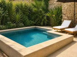 Maison de village avec piscine & grande terrasse proche plages