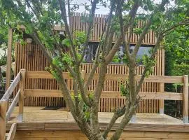 Chalet bois pour 2 avec balnéo