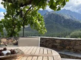 Le CAPU BIANCU-LOCATION AVEC VUE PROCHE DES GORGES DE L ASCO ENTRE MER ET MONTAGNE