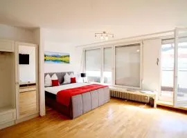 MesseWohnenAschheim Business Zimmer und Apartment mit Balkon bei Messe München