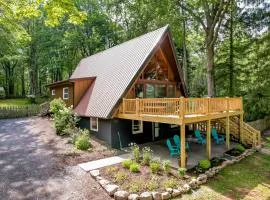 Modern Lakefront A-Frame Hot Tub Fire Pit Fenced Yard