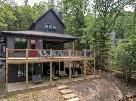 New Construction Lakefront Home with Private Dock Fire Pit Hot Tub
