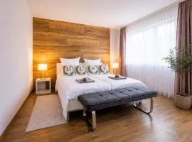 Gelbe Koffer - Design-Apartment in Schiffweiler - 2 Parkplätze - Self-Check-in - ruhig & naturnah
