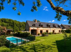 Nouveauté 2026 piscine chauffée - Le gîte de SoleilMapou pour 12 personnes en Normandie près de Fécamp et d'Etretat, idéal grandes tribus, vous pouvez me contacter sur Les gîtes de SoleilMapou, ξενοδοχείο σε Ganzeville
