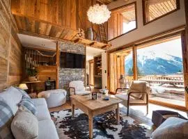 L'Échappée - Chalet d'exception avec sauna, 7 chambres 7 salles de bain, terrasses, jardin et vues sublimes, skiroom, proche télécabine