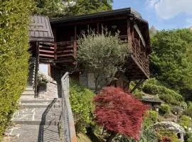 Chalet con piscina riscaldata e sauna privata vicino al Lago Orta