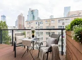 Golden Apartments Warsaw - Luxury Building, Rooftop Terrace, Sienna