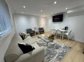 Cozy, brand-new, 2BDR,walkout apt, free parking