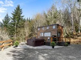 Serene Tiny Retreat with Strait Views & Hot Tub near Tongue Point, Clallam County, Washington