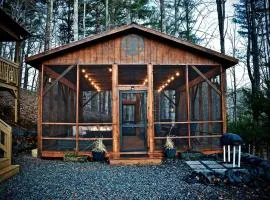 Tiny Luxury Getaway: Cabin in Todd, North Carolina with Hot Tub, Scenic Views, and Lounge Perfection