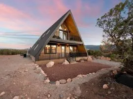 Experience Pure Glamping on this A-frame Placed in the Middle of the Desert in Wayne County, Utah