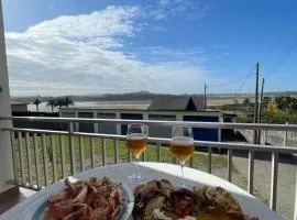 terrace and unique sunsets