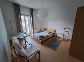 Moderne Wohnung mit Gratis Parkplatz - zentral zwischen Bahnhof und Innenstadt, hotel in Freiberg
