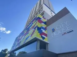 Flat mobiliado no CITY HOUSE