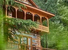 Jana Trails - Kath Kuni Duplex Chalet with Valley View