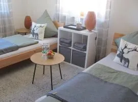 #6 Komfortables sonniges Gästezimmer mit 2 Betten, Gemeinschaftsbad, W-Lan frei, Airport nah