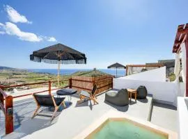 Santorini Rooftop Hot Tub Suite with Panoramic Views
