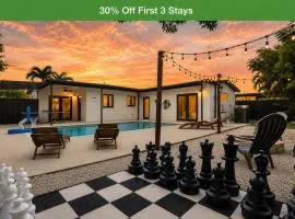 Hollywood 4BR Home with Private Heated Pool