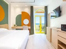 Santorini Luxury Room 8 - Private Balcony with Sea View, Parking and more