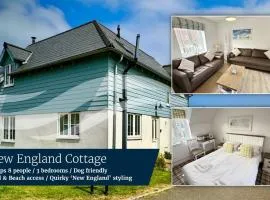 New England Cottage - Part of the The Bay Filey Holiday Village with pool, gym and direct beach access, pub, restaurant, tennis and meadows walks
