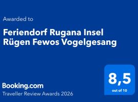 Dranske में, होटल Feriendorf Rugana Insel Rügen Fewos Vogelgesang